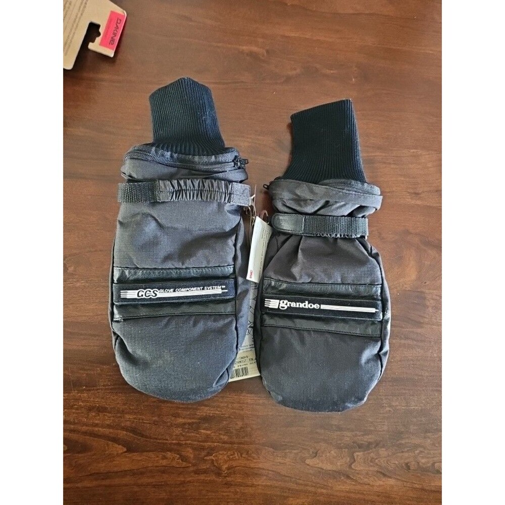 Ski Mittens Black Mens Large Grandoe GCS Glove Component System for Warmers